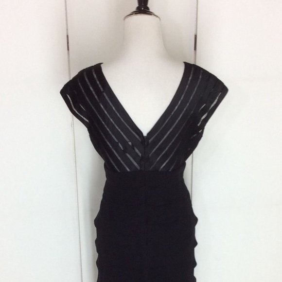 ADRIANNA PAPELL TIERED SHEATH COKTAIL DRESS - Picture 5 of 10